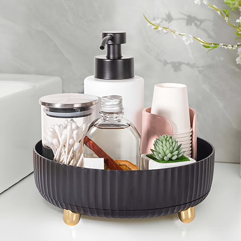 Space-Saving 1/2pcs Adjustable Home Storage Rack – durable multi-purpose storage, 1 2pcs 360 Rotating Kitchen Countertop Seasoning Storage Rack Cosmetic Desktop Storage Lotion Display, designed for American homes, daily convenience and practical gift