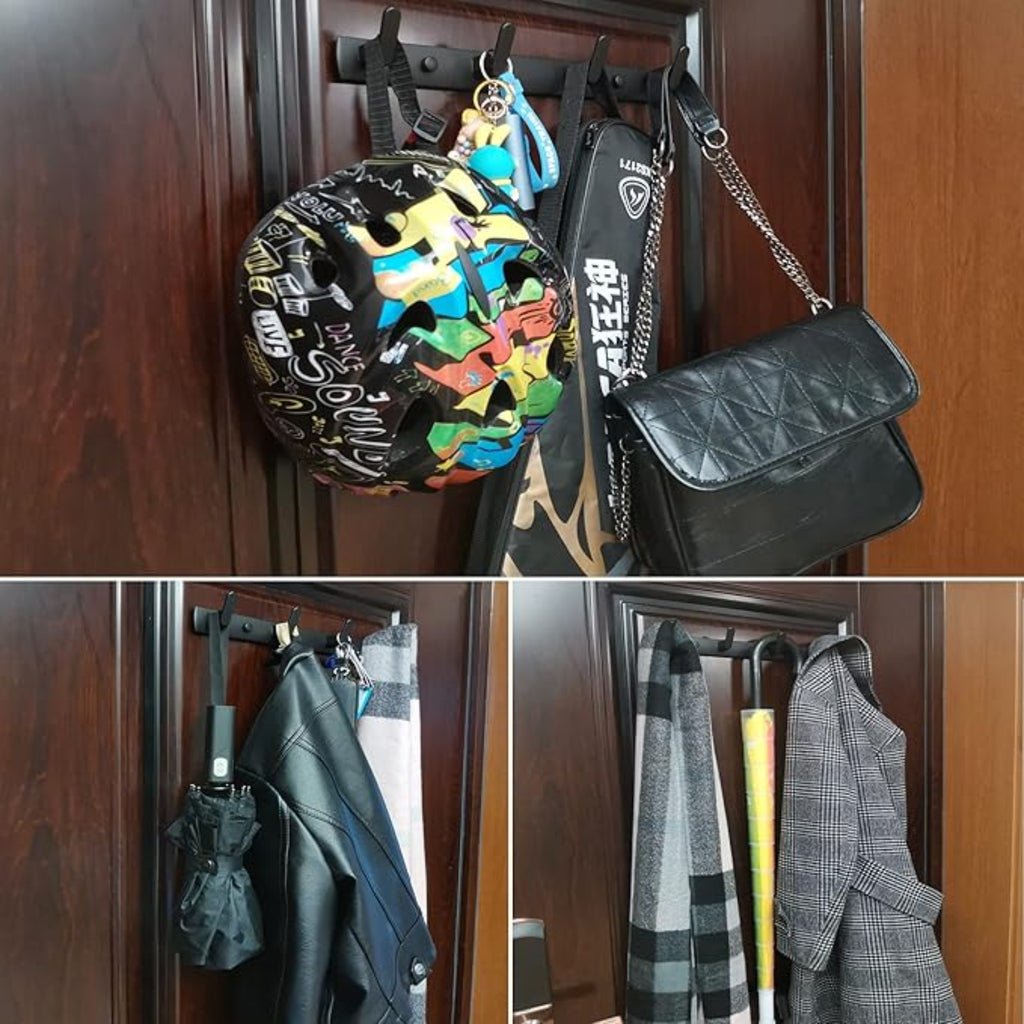 Home Storage Organizer – Magnetic Hooks, Heavy Duty Coat Magnetic Rack, Wall Mounted Coat Rack Rail Hook Rack, Strong Rubber Magnetic Hanger for Refrigerator, Metal Cabinet, Hanging Coat, To