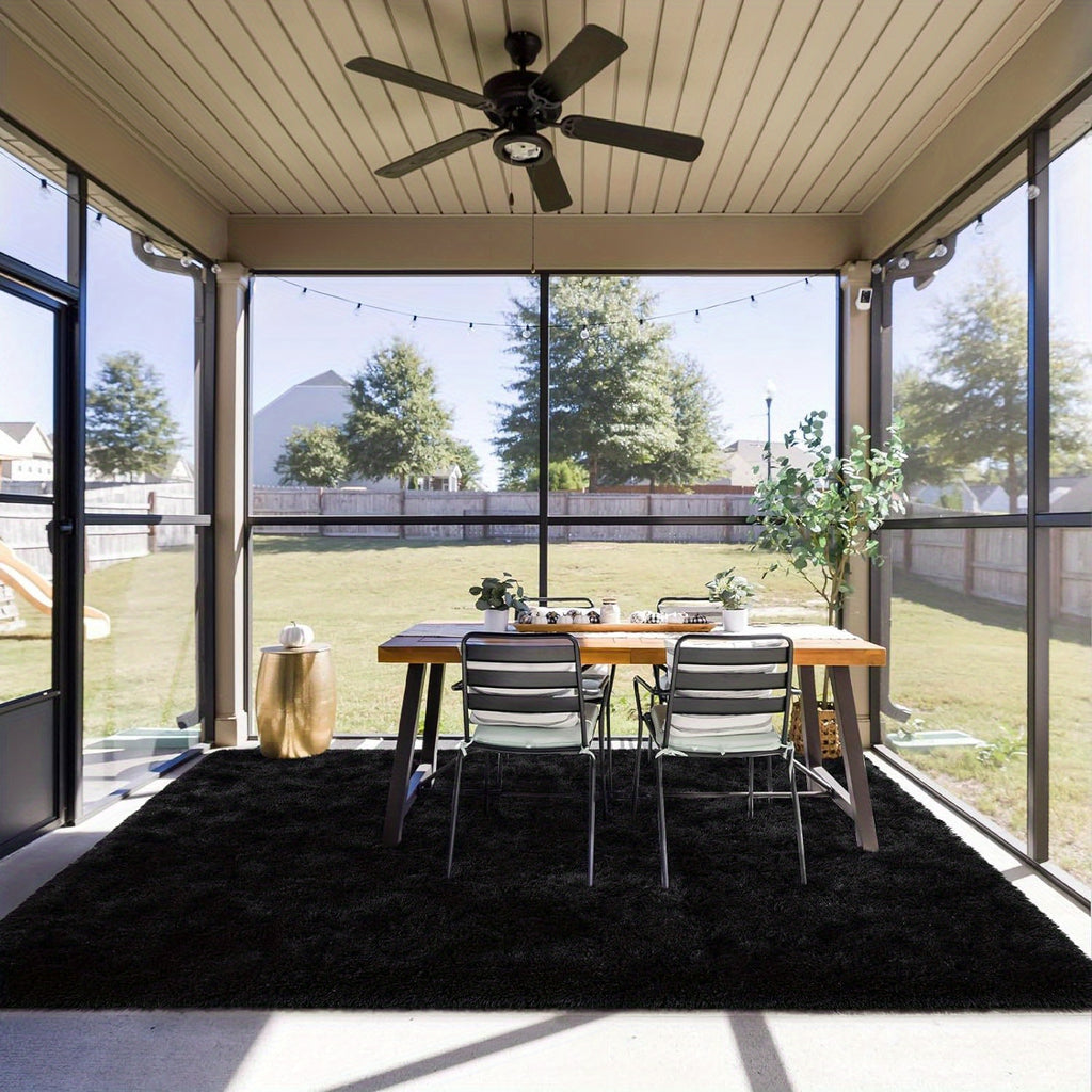 Area Rug – Large Modern Minimalist - Thick Memory Foam Padding, Soft Non-Slip Machine-Washabl