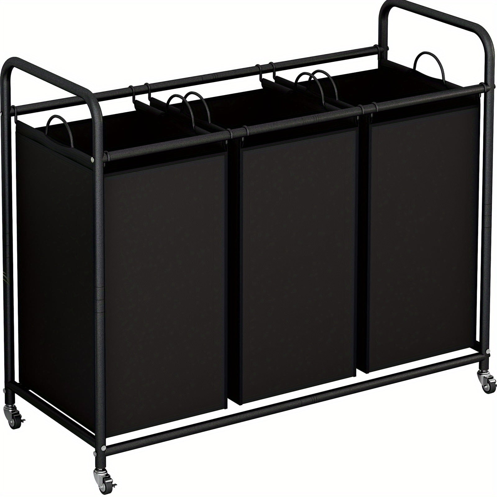 Heavy-Duty Adjustable Home Storage Rack – durable multi-purpose storage, Laundry Basket 3-Bag Sorter 63 4gal Laundry Home Decor Hamper Cart With Heavy Duty, designed for American homes, daily convenience and practical gifting