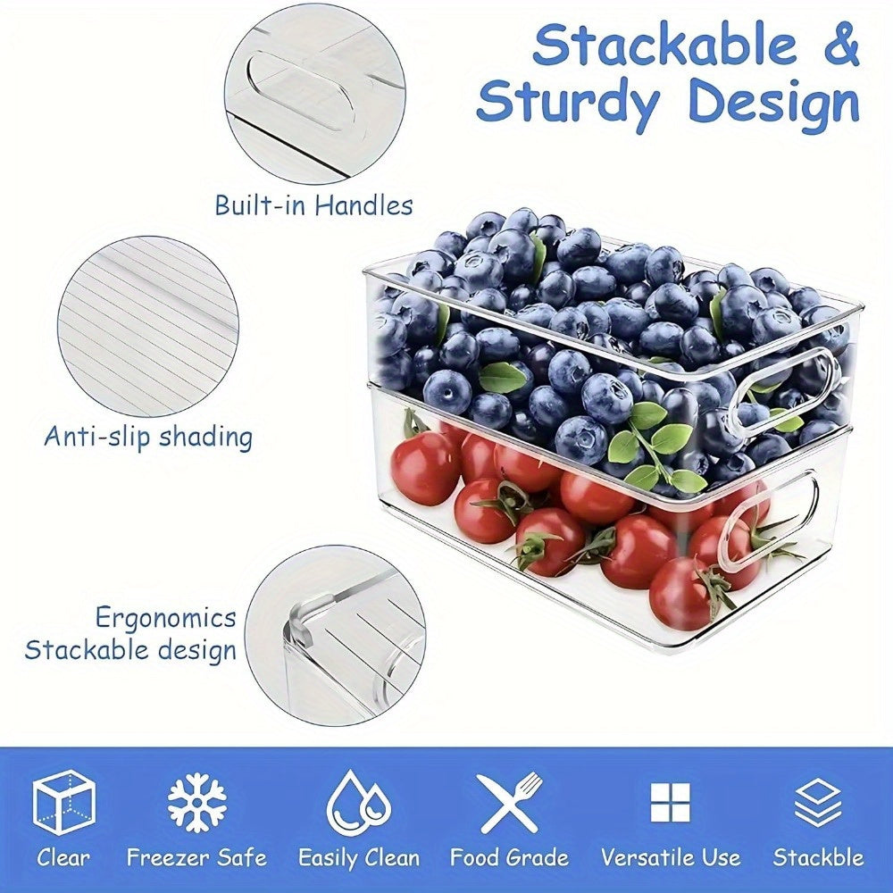 Easy-Access 3/6/9/12Pack Stackable Storage Drawer – smooth-access cabinet organization, 3 6 9 12Pack Refrigerator Organizer Bins 3 Sizes Stackable Clear Pantry Organizer Bins, designed for American homes, daily convenience and practical gifting