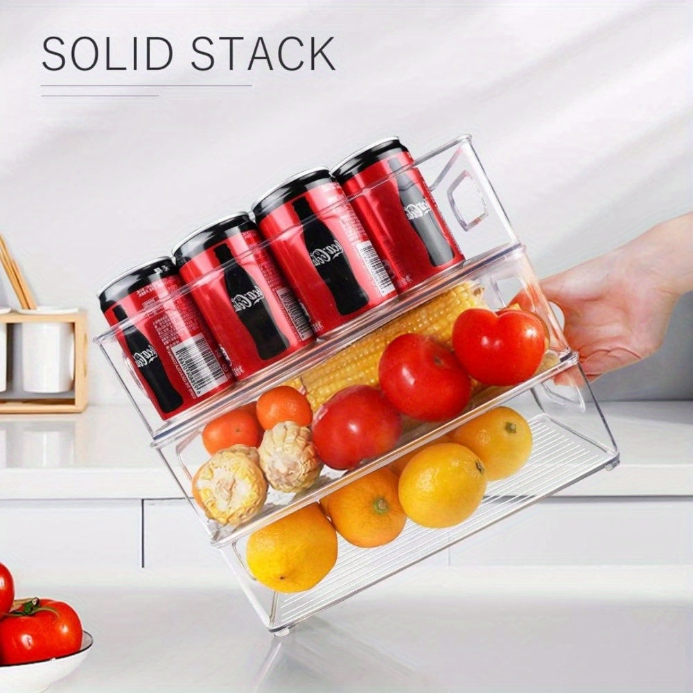 Easy-Access 3/6/9/12Pack Stackable Storage Drawer – smooth-access cabinet organization, 3 6 9 12Pack Refrigerator Organizer Bins 3 Sizes Stackable Clear Pantry Organizer Bins, designed for American homes, daily convenience and practical gifting