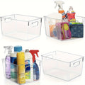 Easy-Access 4pcs Refrigerator Storage Organizer – easy-access fridge organization, 4pcs Clear Plastic Storage Bins Pantry Organizers and Storage Containers Fridge Organizer Bins for, designed for American homes, daily convenience and practical giftin