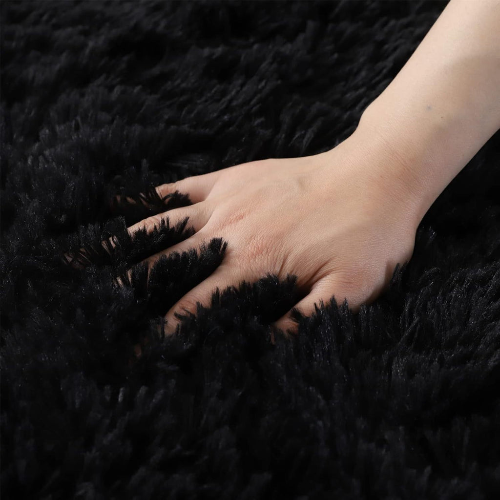 Area Rug – Large Modern Minimalist - Thick Memory Foam Padding, Soft Non-Slip Machine-Washabl