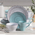 Modern 16pcs Home Storage Organizer – space-saving everyday organization, 16pcs Stoneware Dinnerware Set with Dinner Plate Dessert Plate Bowl Mug Tableware Set Service, designed for American homes, daily convenience and practical gifting