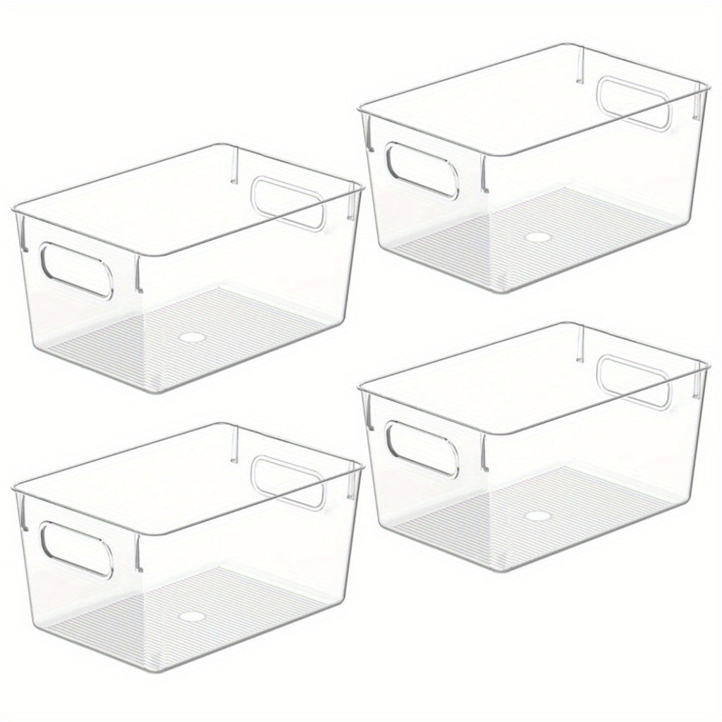 Heavy-Duty 4/8/12Pcs Refrigerator Storage Organizer – easy-access fridge organization, Clear Plastic Storage Bins 4 8 12Pcs Clear Plastic Storage Bins Pantry Organizers And, designed for American homes, daily convenience and practical gifting
