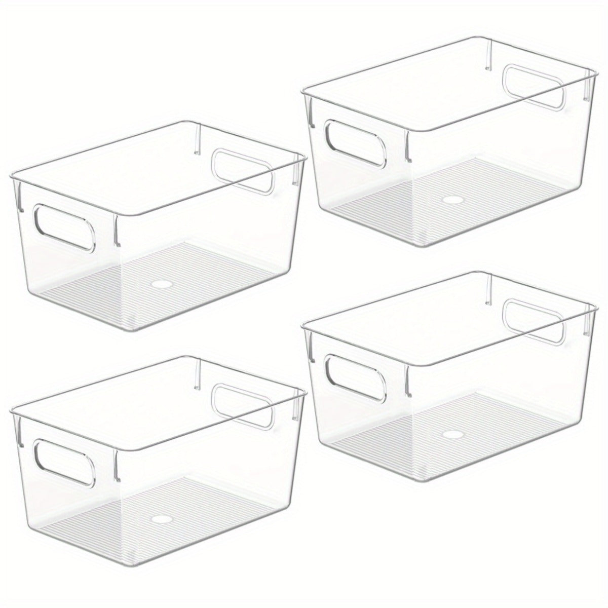 Heavy-Duty 4/8/12Pcs Refrigerator Storage Organizer – easy-access fridge organization, Clear Plastic Storage Bins 4 8 12Pcs Clear Plastic Storage Bins Pantry Organizers And, designed for American homes, daily convenience and practical gifting