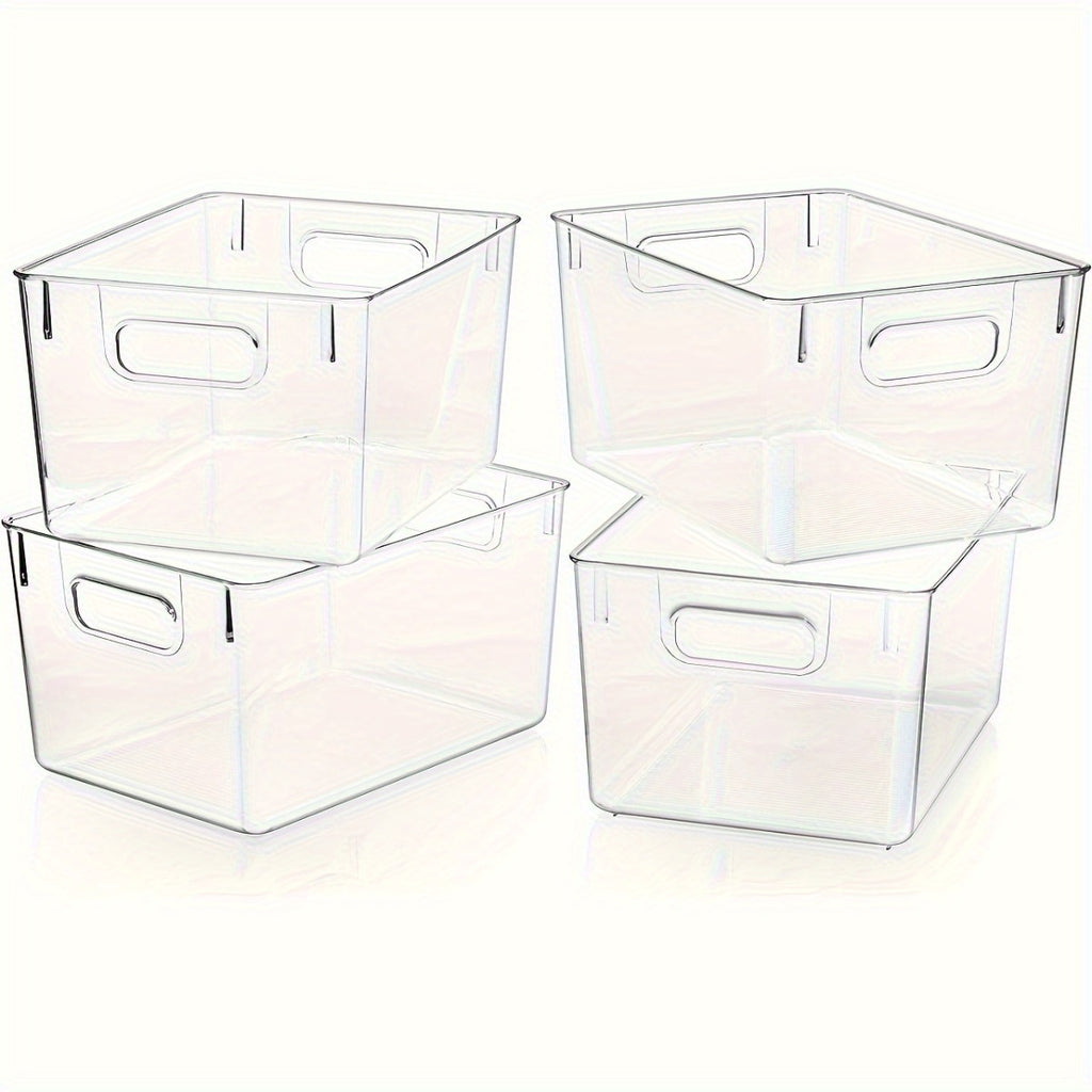 Heavy-Duty 4/8/12Pcs Refrigerator Storage Organizer – easy-access fridge organization, Clear Plastic Storage Bins 4 8 12Pcs Clear Plastic Storage Bins Pantry Organizers And, designed for American homes, daily convenience and practical gifting