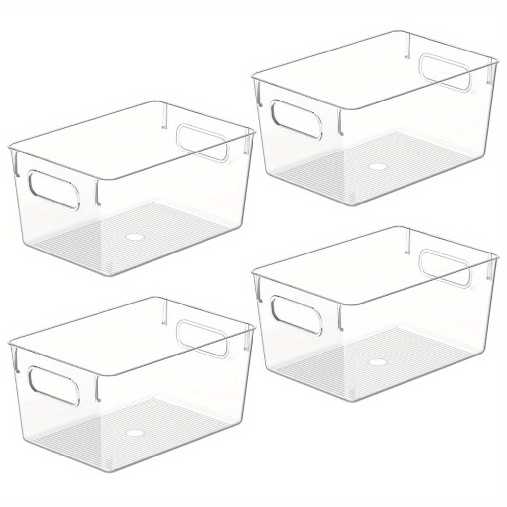 Heavy-Duty 4/8/12Pcs Refrigerator Storage Organizer – easy-access fridge organization, Clear Plastic Storage Bins 4 8 12Pcs Clear Plastic Storage Bins Pantry Organizers And, designed for American homes, daily convenience and practical gifting