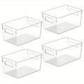 Heavy-Duty 4/8/12Pcs Refrigerator Storage Organizer – easy-access fridge organization, Clear Plastic Storage Bins 4 8 12Pcs Clear Plastic Storage Bins Pantry Organizers And, designed for American homes, daily convenience and practical gifting