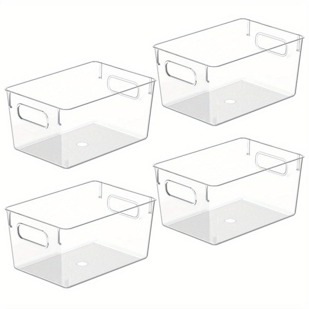 Heavy-Duty 4/8/12Pcs Refrigerator Storage Organizer – easy-access fridge organization, Clear Plastic Storage Bins 4 8 12Pcs Clear Plastic Storage Bins Pantry Organizers And, designed for American homes, daily convenience and practical gifting