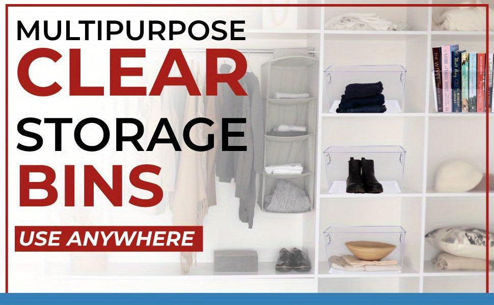 Heavy-Duty 4/8/12Pcs Refrigerator Storage Organizer – easy-access fridge organization, Clear Plastic Storage Bins 4 8 12Pcs Clear Plastic Storage Bins Pantry Organizers And, designed for American homes, daily convenience and practical gifting
