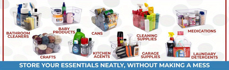 Heavy-Duty 4/8/12Pcs Refrigerator Storage Organizer – easy-access fridge organization, Clear Plastic Storage Bins 4 8 12Pcs Clear Plastic Storage Bins Pantry Organizers And, designed for American homes, daily convenience and practical gifting