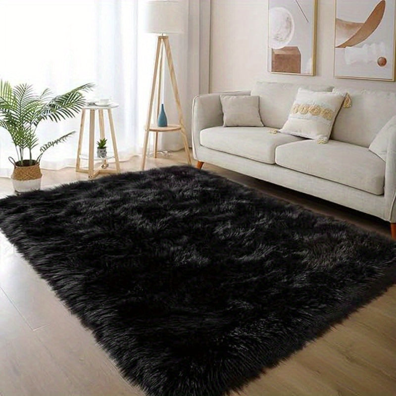 Area Rug – Large Modern Minimalist - Thick Memory Foam Padding, Soft Non-Slip Machine-Washabl