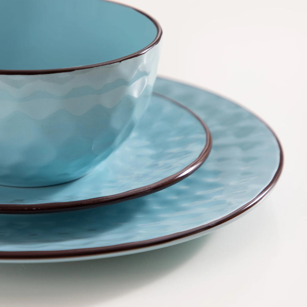 Stoneware 32pcs Dinnerware Set with Dinner Plate, Dessert Plate, Bowl, Mug - Tableware Set for 8 Person