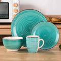 Modern 16pcs Home Storage Organizer – space-saving everyday organization, Vancasso 16pcs Classic Stoneware Dinnerware Set Round Green Ceramic Tableware with Dinner Dessert Plates, designed for American homes, daily convenience and practical gifting