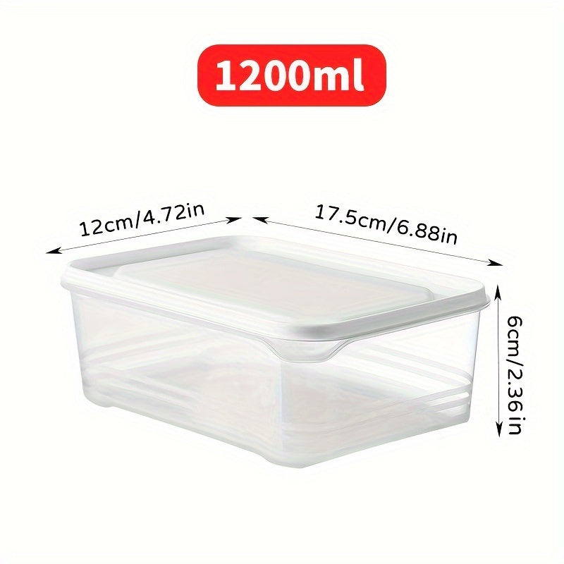 Versatile 4pcs Refrigerator Storage Organizer – easy-access fridge organization, 4pcs 42-ounce Stackable Refrigerator Storage Container with Lid-BPA PP-free Suitable for Meat Fruits and, designed for American homes, daily convenience and practical gi