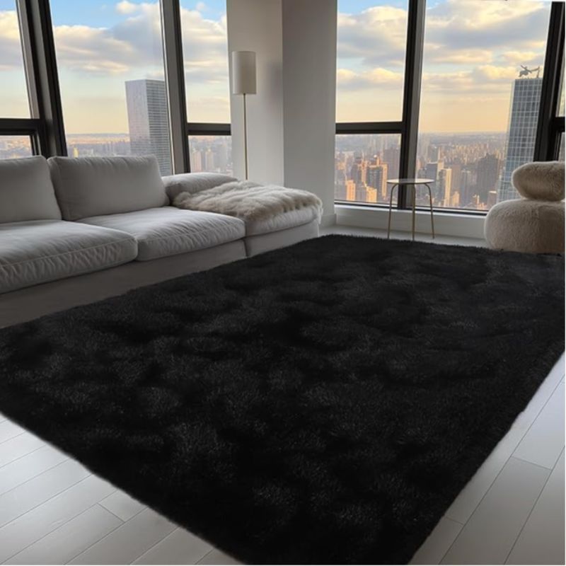 Soft Area Rug – Ultra-Soft Shaggy Carpet Rug Suitable for - Plush High-Pile Floor Rug with Dense Furry Texture, Machine-Washable Cozy Bedspread for Living Room, Bedroom, Dorm - Use for Moder