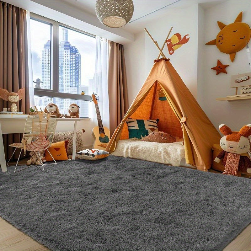 Soft Area Rug – Ultra-Soft Shaggy Carpet Rug Suitable for - Plush High-Pile Floor Rug with Dense Furry Texture, Machine-Washable Cozy Bedspread for Living Room, Bedroom, Dorm - Use for Moder