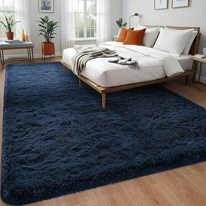 Soft Area Rug – Ultra-Soft Shaggy Carpet Rug Suitable for - Plush High-Pile Floor Rug with Dense Furry Texture, Machine-Washable Cozy Bedspread for Living Room, Bedroom, Dorm - Use for Moder