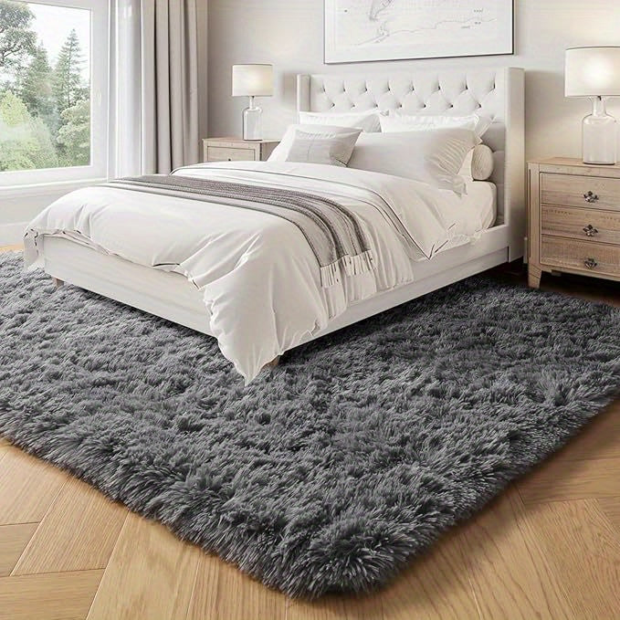 Soft Area Rug – Ultra-Soft Shaggy Carpet Rug Suitable for - Plush High-Pile Floor Rug with Dense Furry Texture, Machine-Washable Cozy Bedspread for Living Room, Bedroom, Dorm - Use for Moder