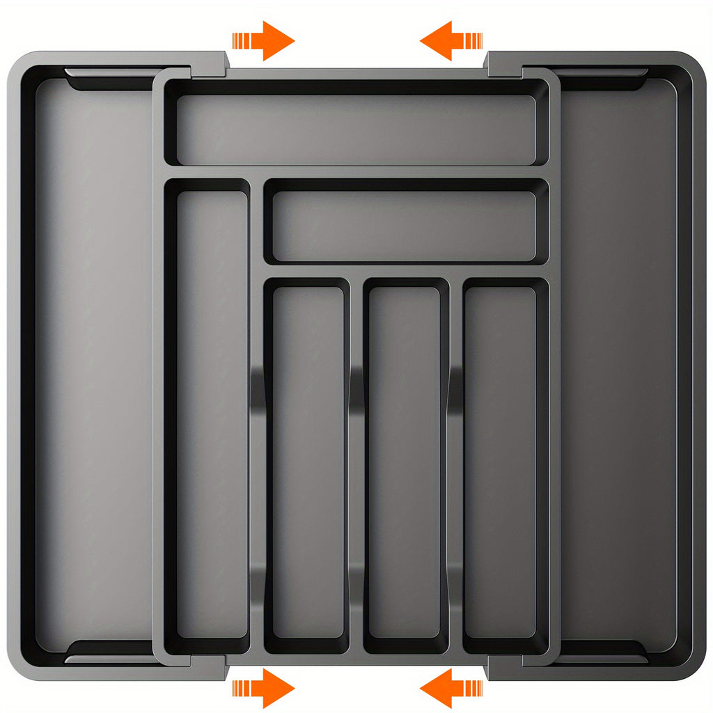 Versatile Stackable Storage Drawer – smooth-access cabinet organization, Expandable Cutlery Tray Holder Drawer Organizer Adjustable Tray Organize Kitchen Silverware Cutlery Knives And, designed for American homes, daily convenience and practical gift
