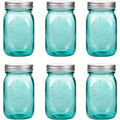 Easy-Access Airtight Storage Jar Set – clear reusable pantry storage, Set of 6 Wide-Mouth Pint Canning Jars 16 Ounces Each with Lids Ideal for, designed for American homes, daily convenience and practical gifting