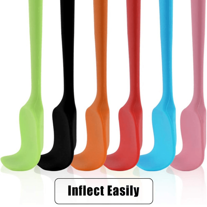 Silicone Spatula Set - Non-Stick, Heat Resistant Cooking Utensils for Baking, Mixing, and Flipping - Includes Cake, Biscuit, and Pastry Scrapers - Colorful Christmas Design, Butter Cake Scraper, Scraper Set