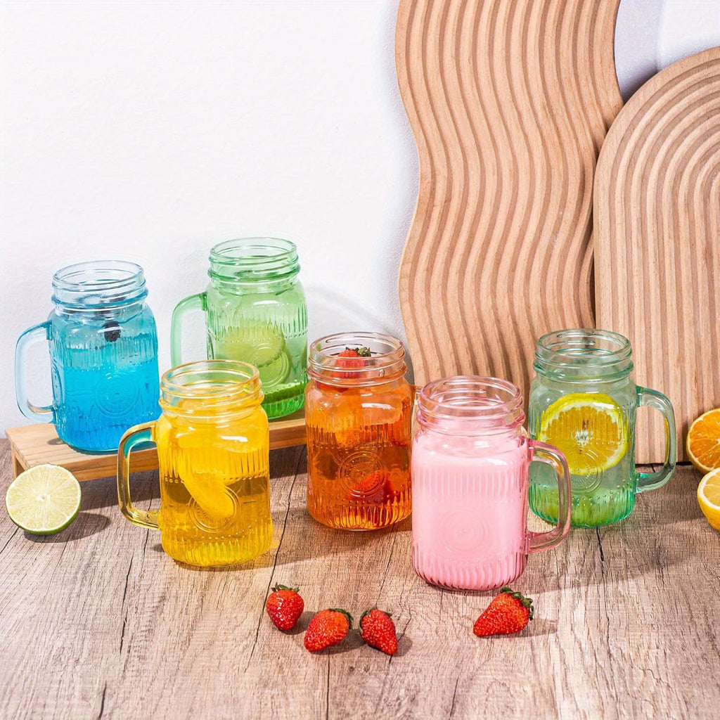 Versatile 6pcs Mason Jar Set – clear pantry organization, reusable lidded storage, designed for American kitchens, pantries, apartments, home organization, daily use and practical gifting
