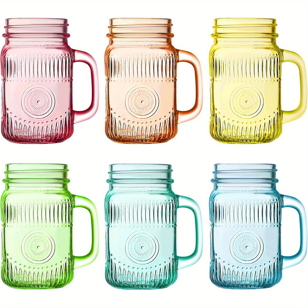 Versatile 6pcs Mason Jar Set – clear pantry organization, reusable lidded storage, designed for American kitchens, pantries, apartments, home organization, daily use and practical gifting