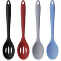 Kitchen Essential – 4pcs Silicone Cooking Spoon Mixing Spoon Durable, Heat Resistant, Non-stick, for Cooking, Baking, Stirring, Essential Kitchen Utensils High-quality Materials Reusable Eas