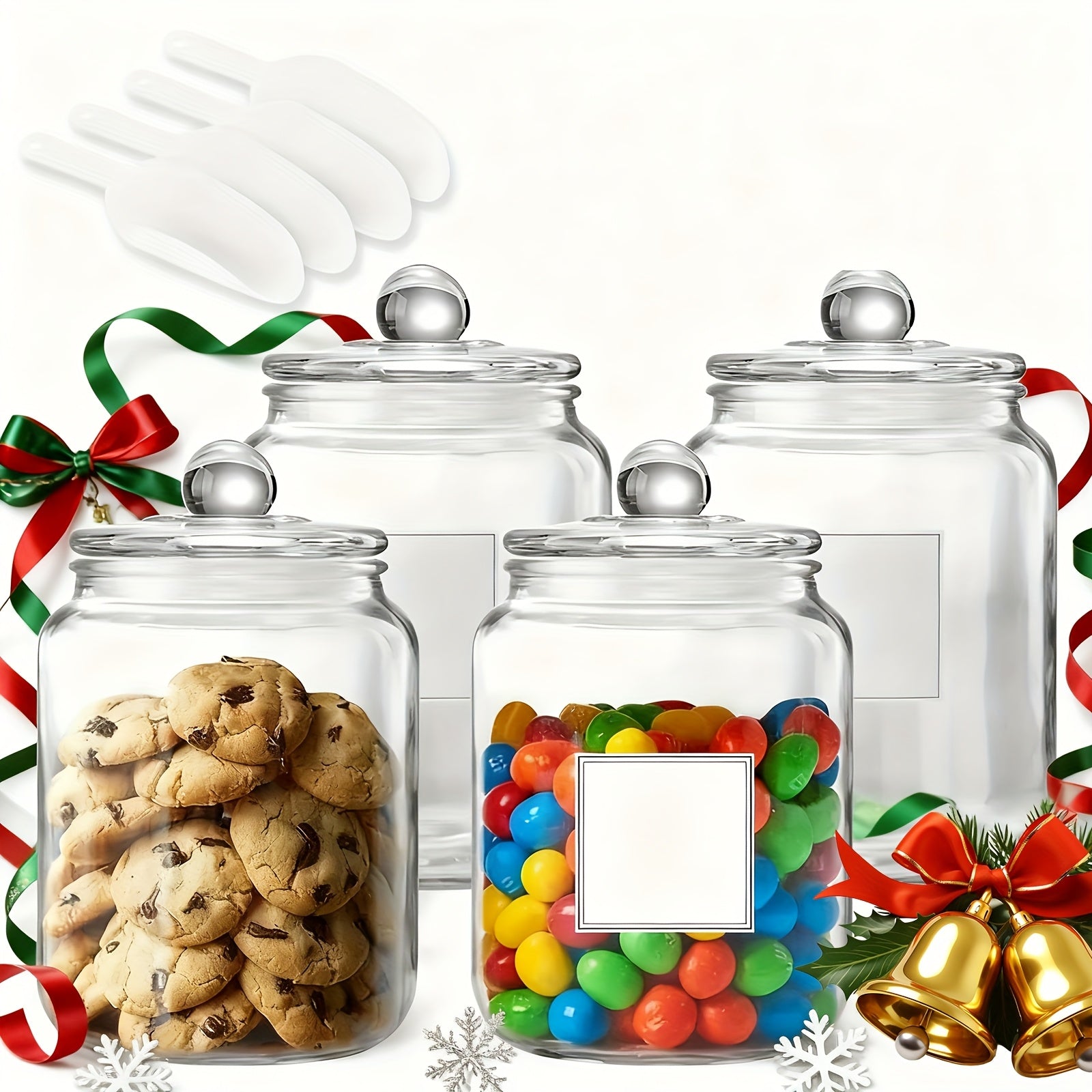 Storage Jars – Versatile Airtight Storage Jar Set clear reusable pantry storage Versatile