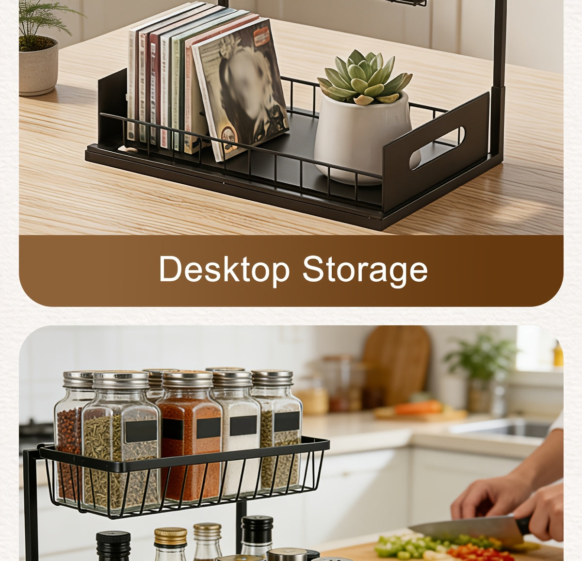 Kitchen Essential – 1/2pcs Kitchen Organizers And Storage, Kitchen Accessories, Utility Racks, Under Sink Organizer, Pull Out Cabinet Organizer, 2 Tier Slide Out Sink Shelf, Cabinet Storage