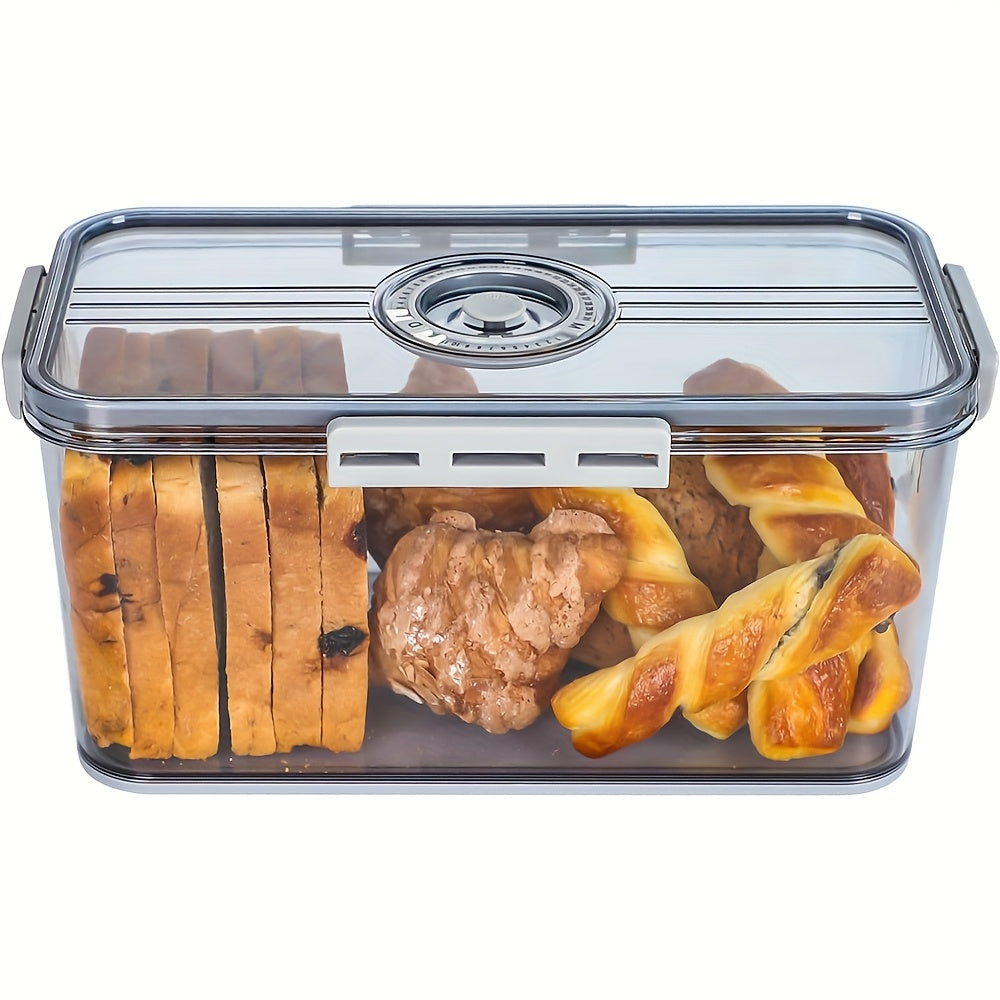 1pc Sealed Bread Storage Containers - Bread Boxes, Portable And Leak Proof Food Sealers with Date Recording Device, for Bread, Toast, Fruits And Vegetables, Kitchen Organizers And Storage, Kitchen Tools