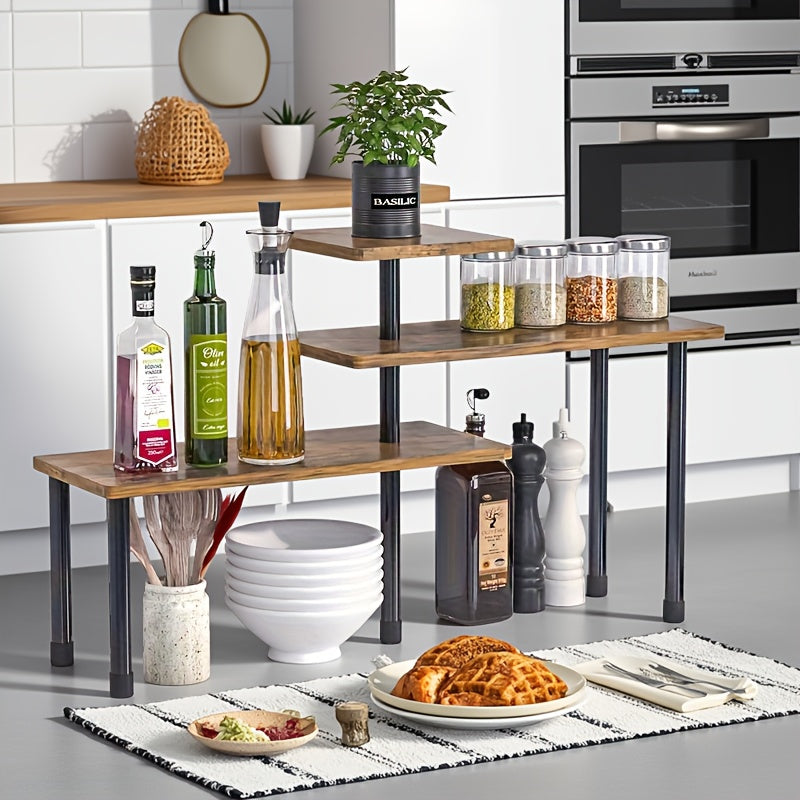 Versatile Adjustable Home Storage Rack – durable multi-purpose storage, 3-Tier Corner Shelf Organizer 360 Swivel Storage Rack for Kitchen Bathroom Office Compact Multi-Level, designed for American homes, daily convenience and practical gifting