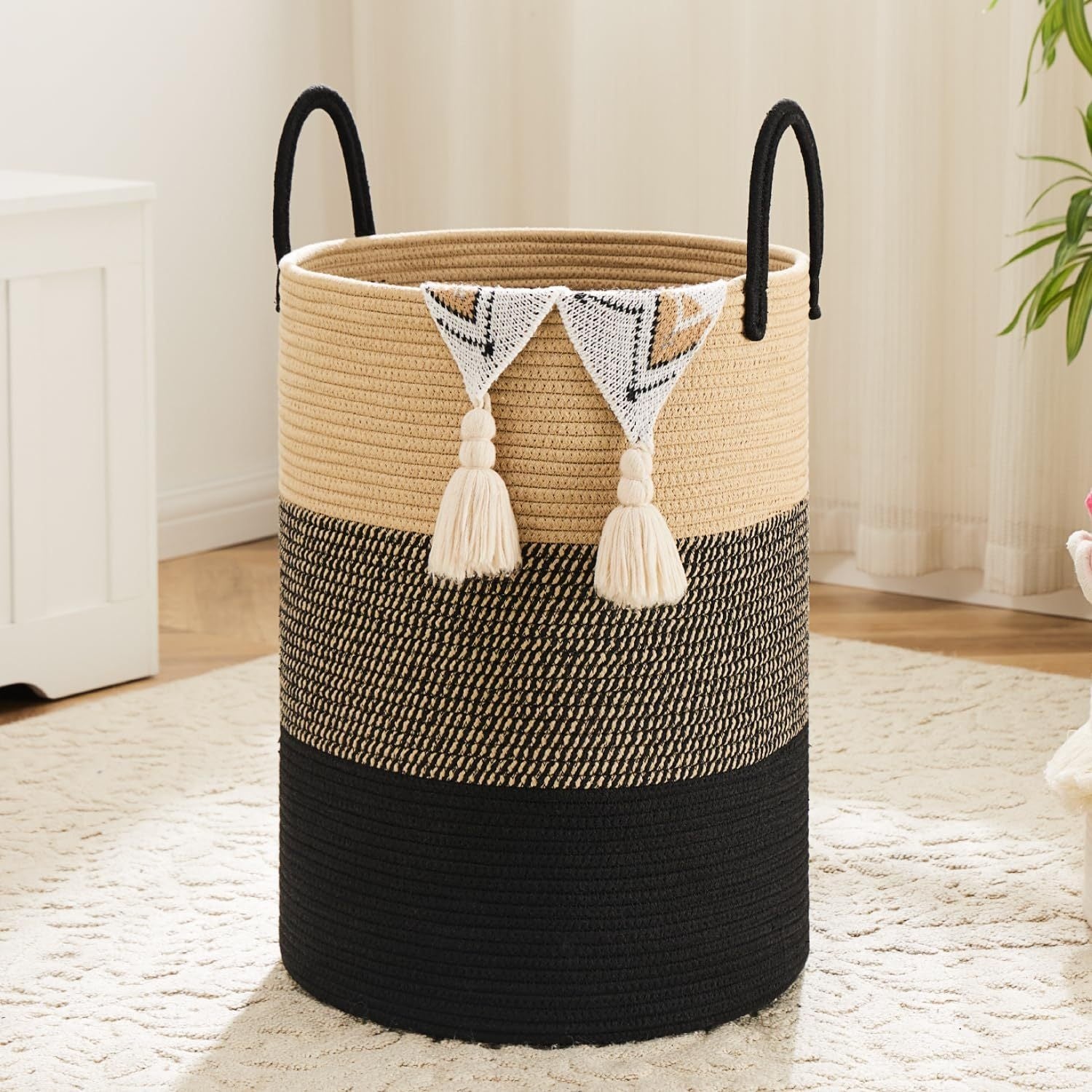 Home Living Essential – Collapsible Laundry Basket Woven Rope Laundry Hamper 12 15gal 15 85gal 21 13gal
