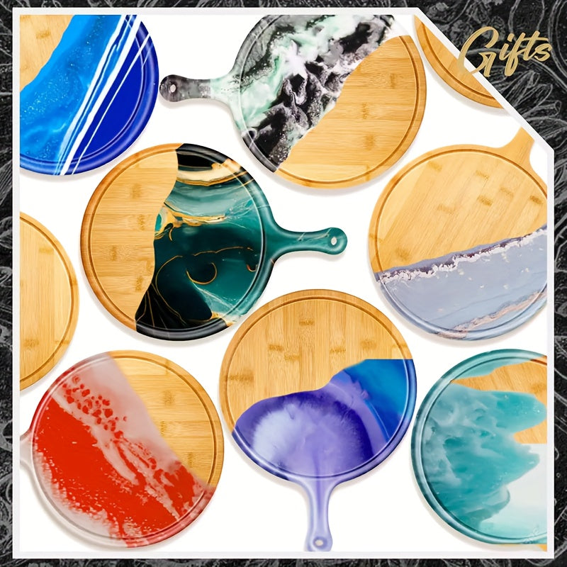 10/5pcs High-quality Pizza Boards with Handles, 15 Inches X 11 Inches, Natural Pizza Service Board, Suitable for Homemade Pizza, Cutting Fruits And Vegetables, Bread, Cheese And Service Board, Kitchen Accessories