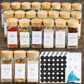 Versatile 15/24/36pcs Glass Spice Jar Set – clear reusable pantry storage, 15 24 36pcs Spice Jars with Labels And Lids 4oz Spice Empty Bottles with, designed for American homes, daily convenience and practical gifting