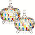 Versatile Airtight Storage Jar Set – clear reusable pantry storage, High Rating - Elegant Painted Crystal Candy Jar with Lid - Snack Jar Jewelry, designed for American homes, daily convenience and practical gifting