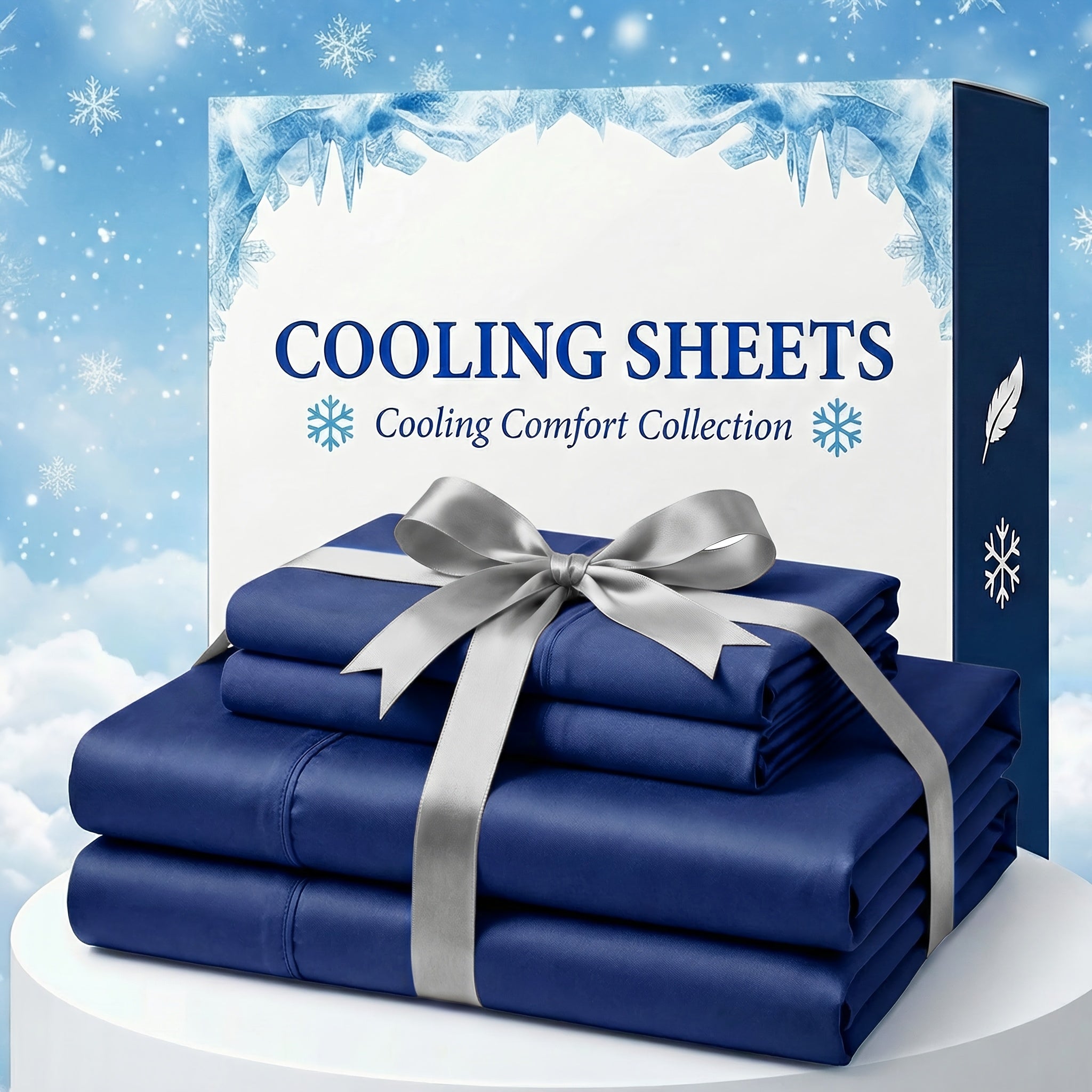 Extra Deep Pocket Bamboo Fiber Bed Sheet Set - Breathable and Cooling Bed Sheet - Luxury Hotel Bed Sheet Set - Soft, Wrinkle-Resistant, and Comfortable - Easily Fits Extra Deep Mattresses. Includes Children's Pillowcases, Flat Sheet, and Fitted Sheet