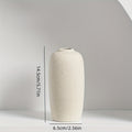 New Style, Rustic Ceramic Vase Small Flower Bud- Perfect Farmhouse Decor for Living Room, Shelves, Tables, Bookshelves, Mantels, and Entryways