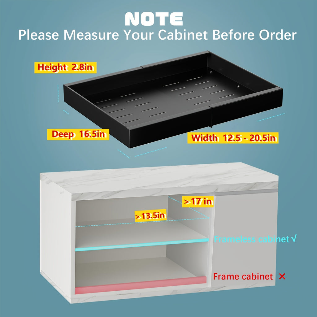 Space-Saving Pull-Out Cabinet Organizer – smooth-access cabinet organization, 4-Pack Expandable Pull-Out Cabinet Organizer Heavy-Duty Carbon Steel Slide-Out Drawer 12 6 -20 5, designed for American homes, daily convenience and practical gifting