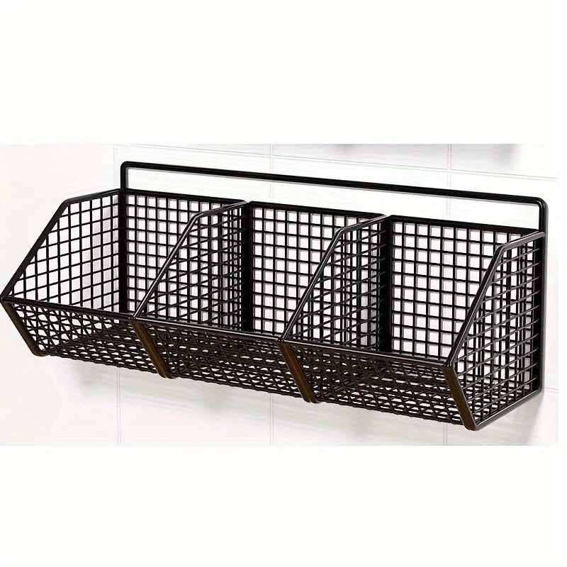 Compact Adjustable Home Storage Rack – durable multi-purpose storage, Storage Basket Wire Food Storage Organizer Wall-Mounted Storage Rack Kitchen Bedroom Bathroom Home Wall, designed for American homes, daily convenience and practical gifting
