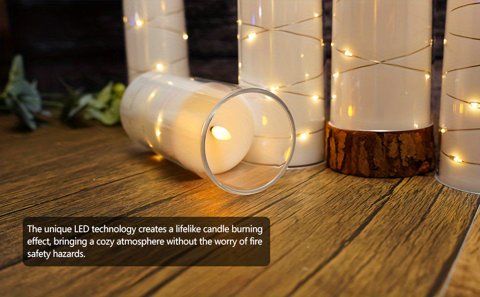 Premium 5/7pcs Decorative Home Lighting – warm functional room lighting, What Mother S Day Gift Flameless Candles 5 7pcs Acrylic Flickering LED Pillar Candles, designed for American homes, daily convenience and practical gifting
