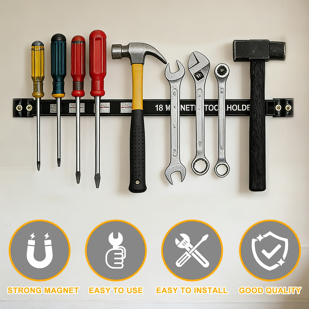 Smart 8pcs Adjustable Home Storage Rack – durable multi-purpose storage, 18-Inch Magnetic Tool Bar 8pcs Set Heavy-Duty Metal Tool Magnetic Strip Suitable for Garage, designed for American homes, daily convenience and practical gifting