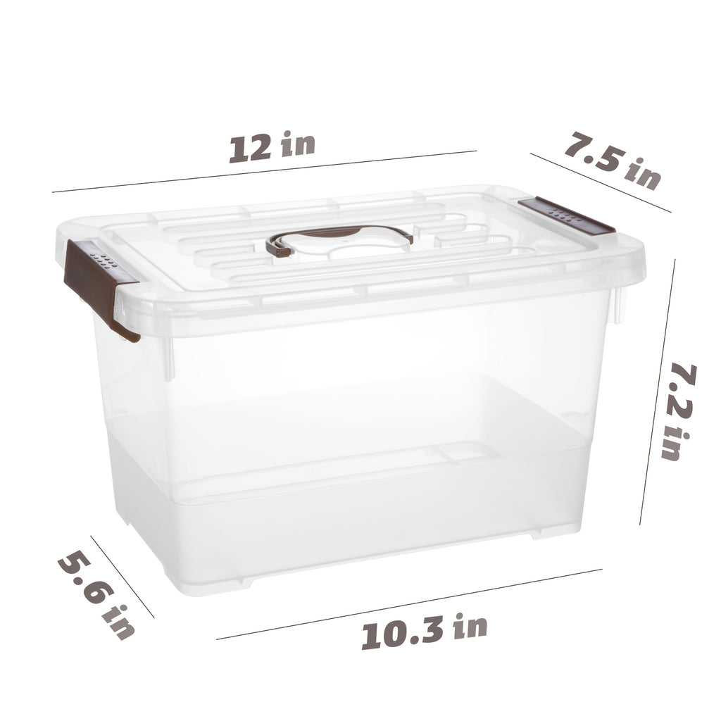 Modern Clear Stackable Storage Bins – portable space-saving storage, Clear Stackable Storage Bins 8 Packs Clear Stackable Plastic Storage Bins with Lids Handle, designed for American homes, daily convenience and practical gifting