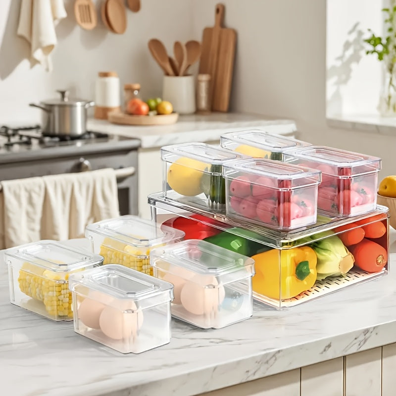 Smart 28Pack Refrigerator Storage Organizer – easy-access fridge organization, Stackable Fridge Organizer 28Pack Stackable Fridge Organizer Bins Clear BPA-Free Refrigerator Organizers And Storage, designed for American homes, daily convenience and pr