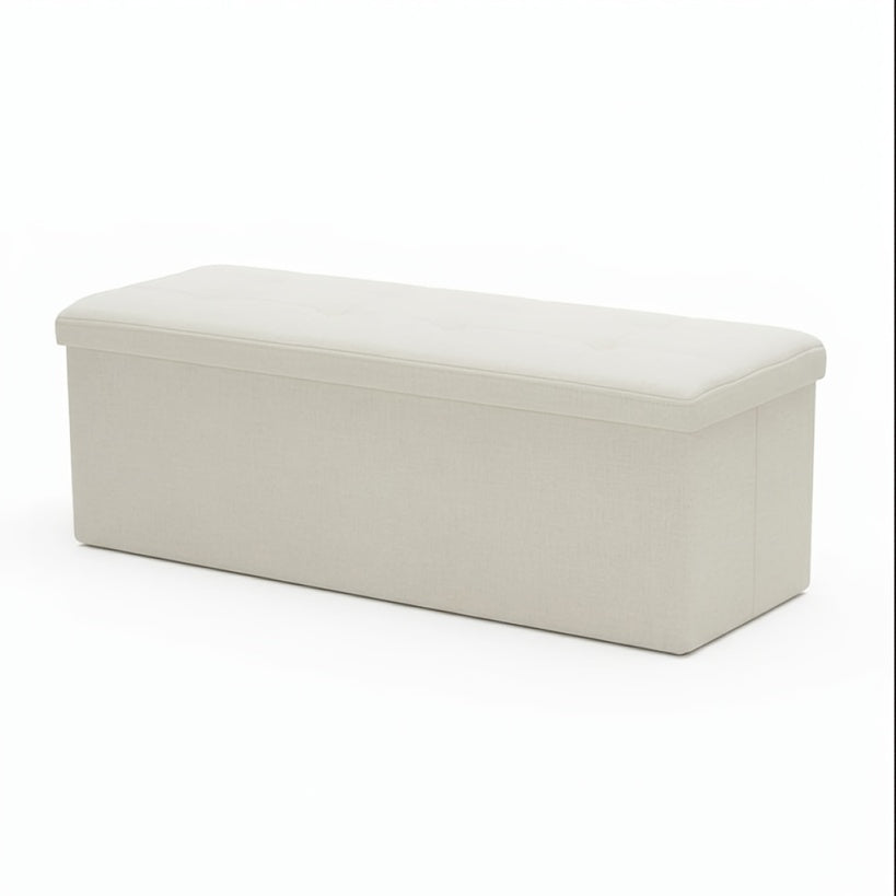 Versatile Home Storage Organizer – space-saving everyday organization, Folding Storage Ottoman Bench Foot Rest Stools End of Bed Storage Bench Large Storage, designed for American homes, daily convenience and practical gifting