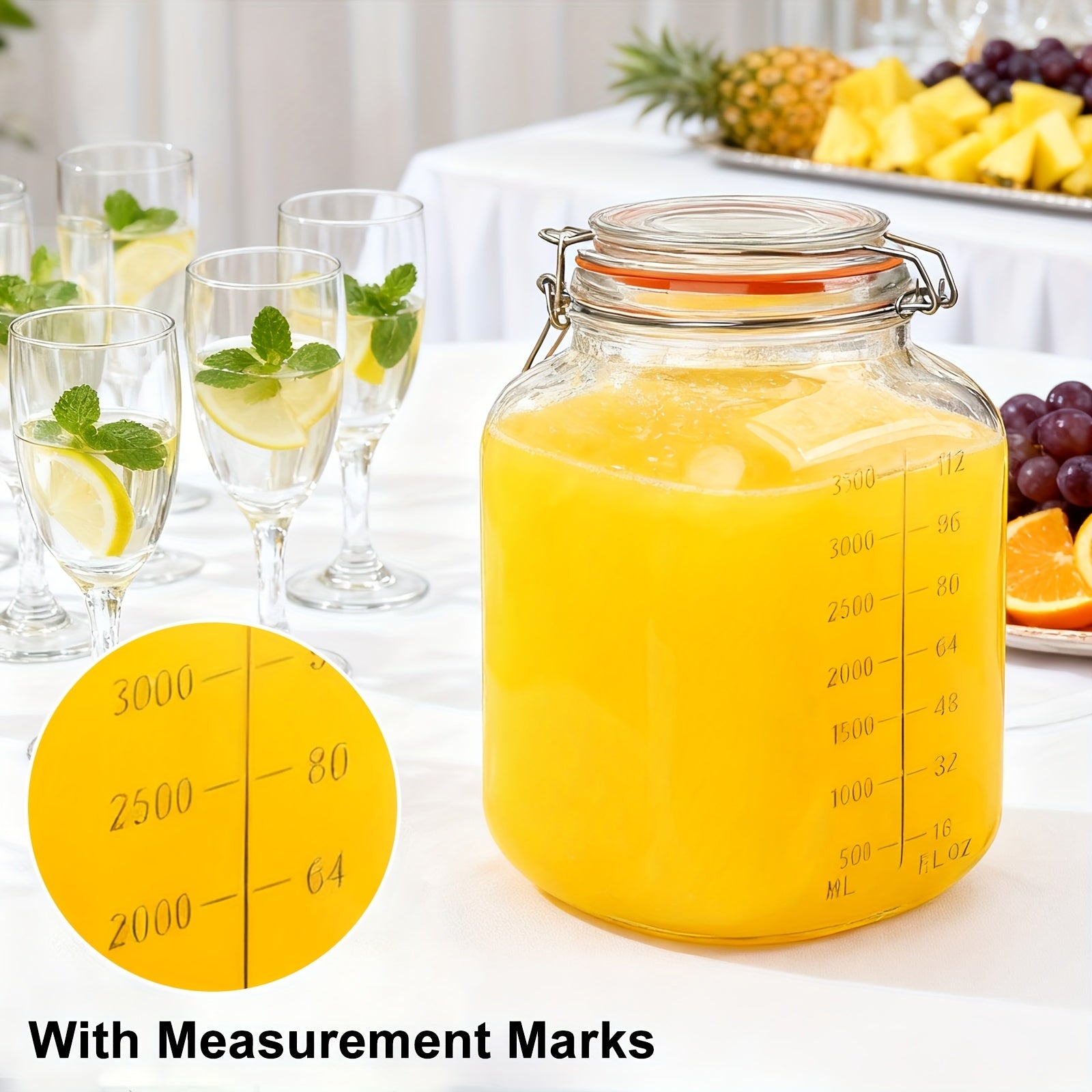 Modern 2 Pack Mason Jar Set – clear reusable pantry storage, 2 Pack 1 Gallon Glass Jar with Airtight Lids Super Wide Mouth Large Mason, designed for American homes, daily convenience and practical gifting