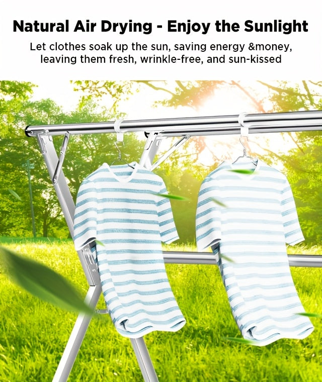 Premium Adjustable Home Storage Rack – durable multi-purpose storage, Clothes Drying Rack 63 And 78 7 Two Types Retractable Length And Folding Outdoor, designed for American homes, daily convenience and practical gifting